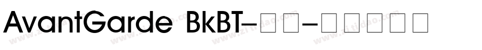 AvantGarde BkBT-常规字体转换